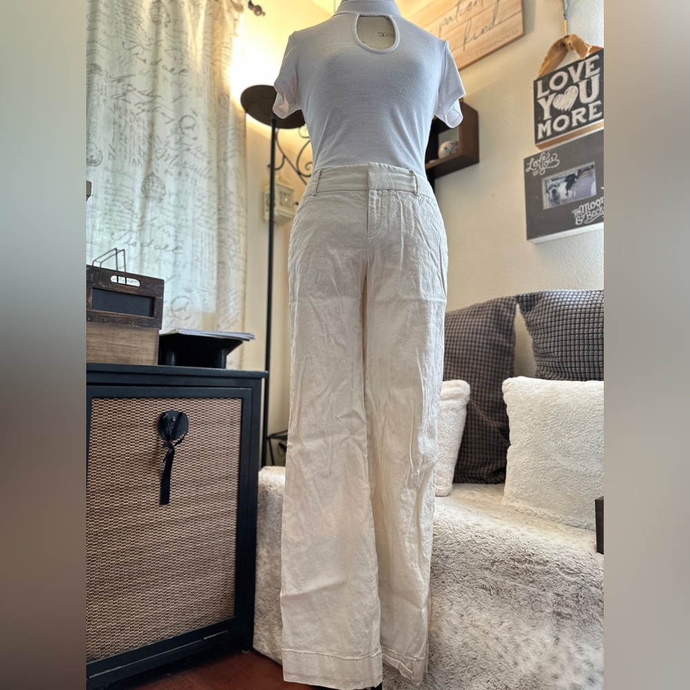 Banana Republic Beige Linen Trousers